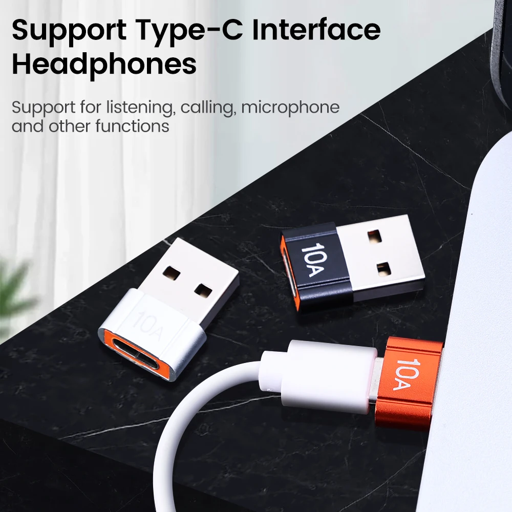 10A Typ C Weibliche Zu USB A Stecker OTG Adapter USB C Konverter Für Macbook Mi Samsung Oneplus Realme Kabel stecker Adapter 2023