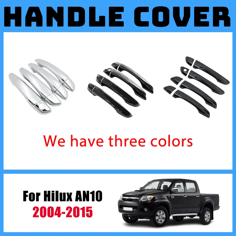 Car Door Handles For Toyota Hilux AN10 TruckMasters OX 2004-2015 2012 Accessorie Stickers Exter Automobile Decoration Mountings