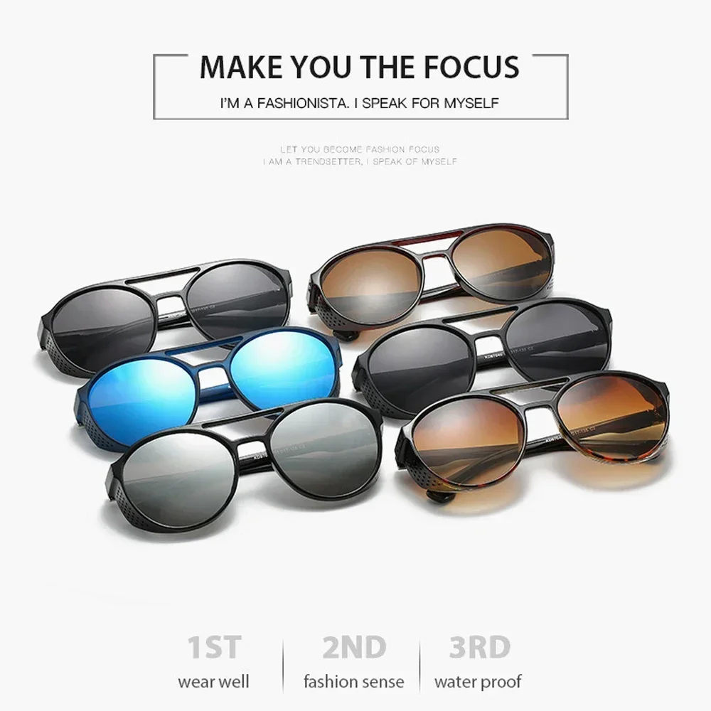 UV400 Punk Sun Glasses - Men\'s Retro Style Sunglasses by MUSELIFE