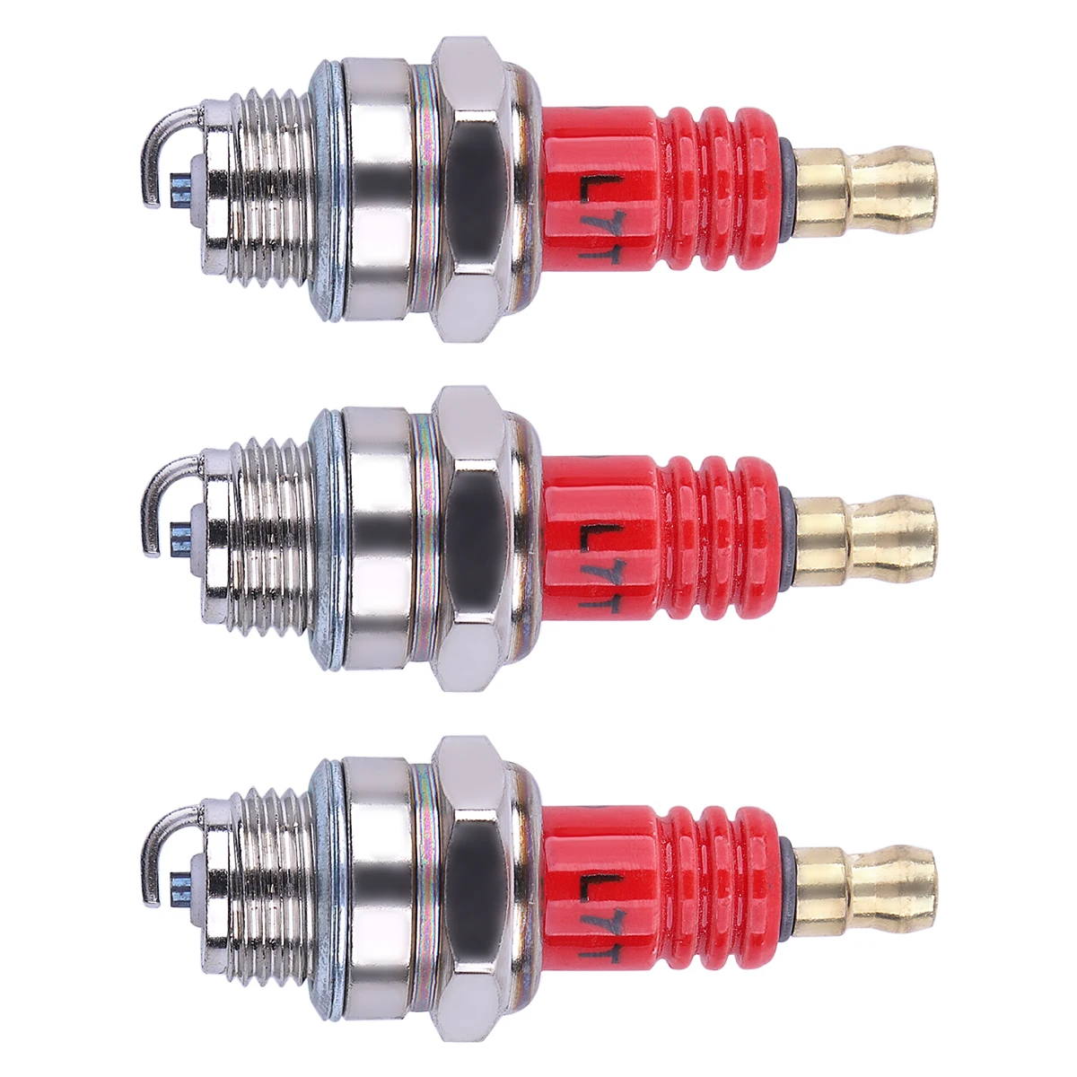 3 Pack L7T Spark Plug for 2-Stroke Small Engine for Husqvarna 33cc 43cc 47cc 49cc Chainsaw Trimmer Lawn Mower Chainsaw