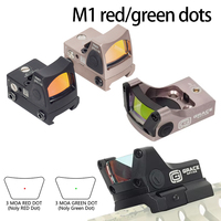Tactical Grace Optics M1 RM Green Red Dot Sight Reflex Scope For Pistol Glock 17 19 With 1913 Mount Hunting Riflescope