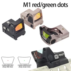 Tactical Grace Optics M1 RM Green Red Dot Sight Reflex Scope For Pistol G17 G19 With 1913 Mount Hunting Scope