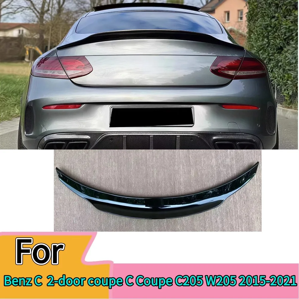 Für Mercedes Benz C-Klasse C205 C Coupé 2-Türer 2015-2021 Heckspoiler Flügel Splitter Karosserie-Kit Hecklippe Tuning-Komponente Passend F
