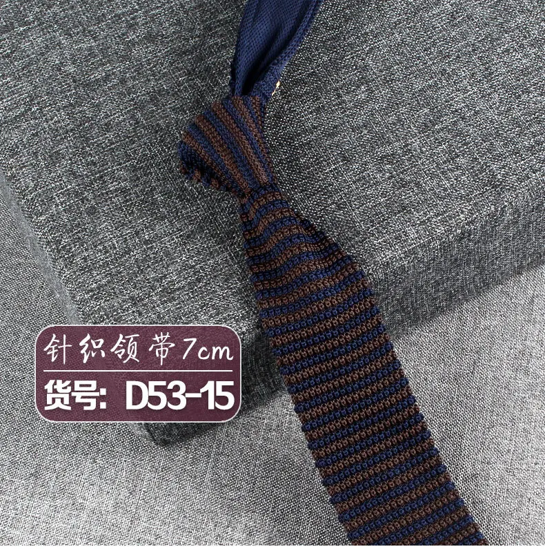 Neue Strick krawatten lässig dünne Krawatte für Party Jungen Mädchen gestrickt gestreifte Krawatte Hochzeit Krawatte für Bräutigam Hals tragen für Männer – Detail 18