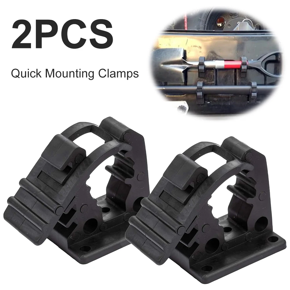 Shovel Mount Quick Fist Clamp Quick Fist Clamp Shovel Holder Bracket 1-1/7 To 1-3/7 Rubber Mount Clamps for Off-Road 4X4 Parts