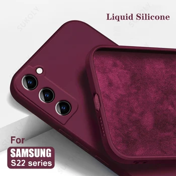 Liquid Silicone Case For Samsung Galaxy S26 S25 FE S26 S24 S23 S22 Ultra Plus A57 A37 A18…