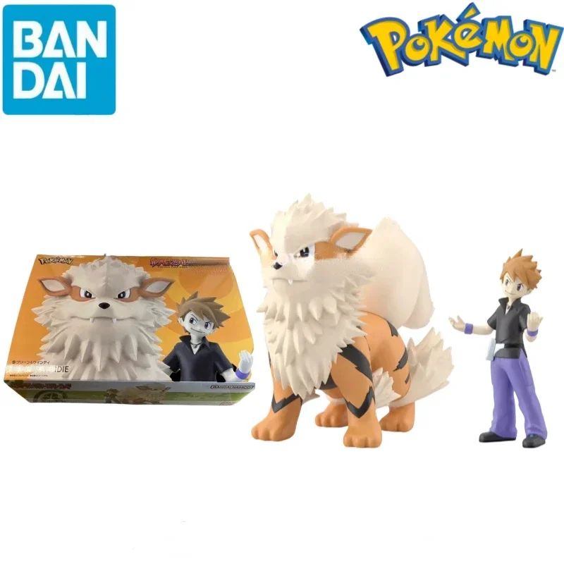 

Bandai Original Shokugan POKEMON Scale World Kanto Region Green Arcanine Anime Action Figures Toys for Kids Gift