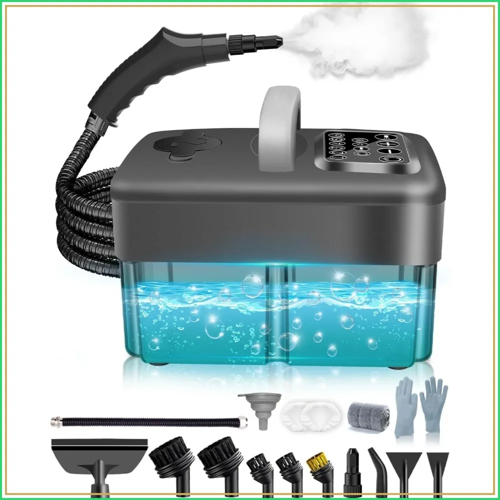 

2500W 45PSI 250°F Handheld Steam Cleaner - 1600ML Tank, 15s Heat-Up, 6 Levels, for Home, Car, Tile, Grout