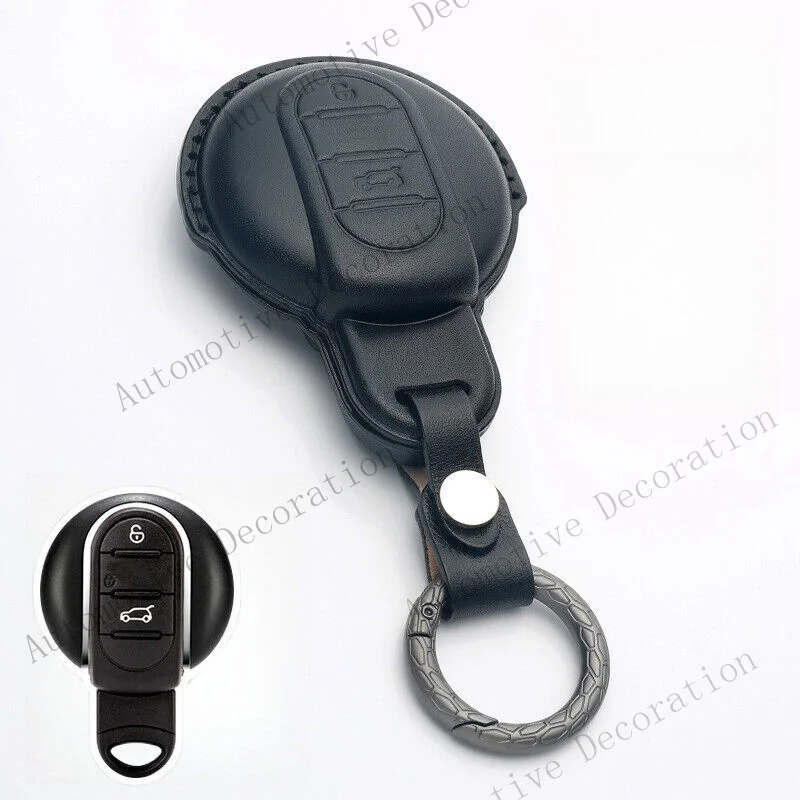 Z+ Genuine Leather Car Key Case Cover For Bmw MINI Countryman Cooper F54 F55 F56