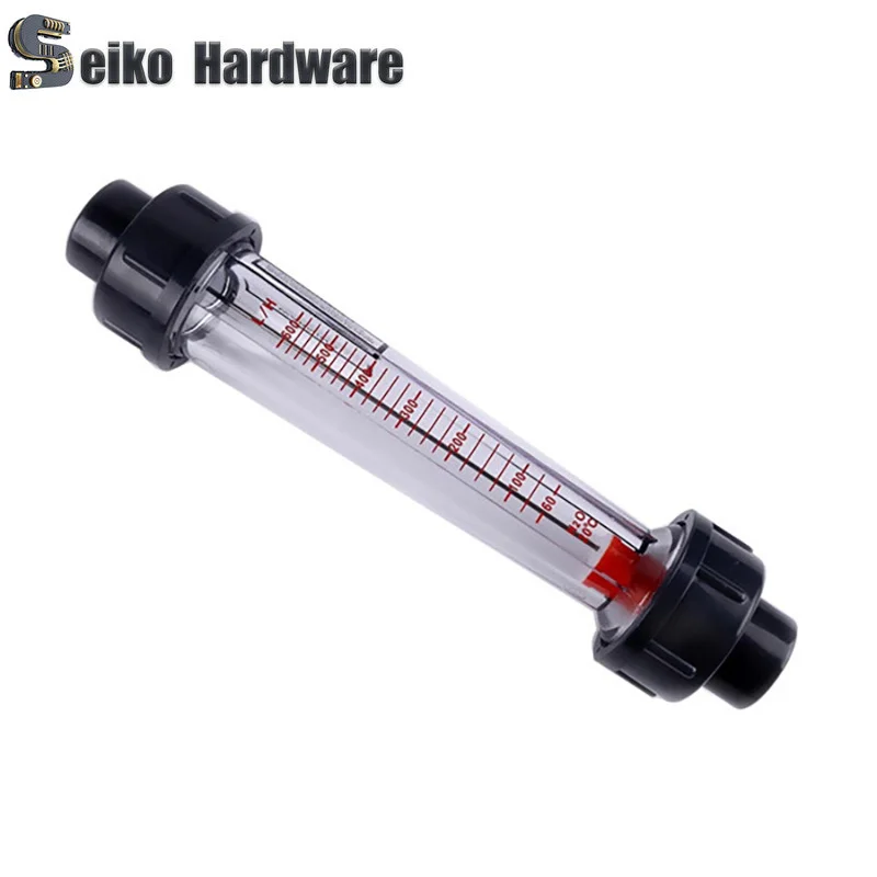 Plastic Float Flowmeter Liquid Water Flow Meter Rotameter  UPVC Pipeline Flowmeter 1 Pcs