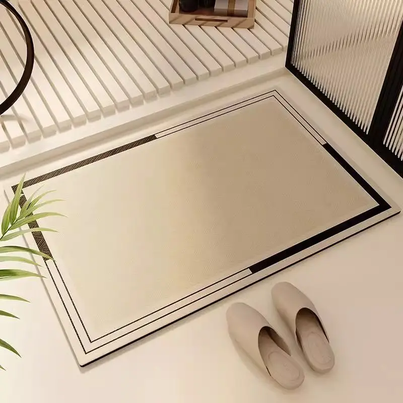 VIKAMA Bathroom Floor Mats Kitchen Strong Absorbent Quick Dry Bathroom Toilet Door Anti-slip Mats Toilet Foot Mats