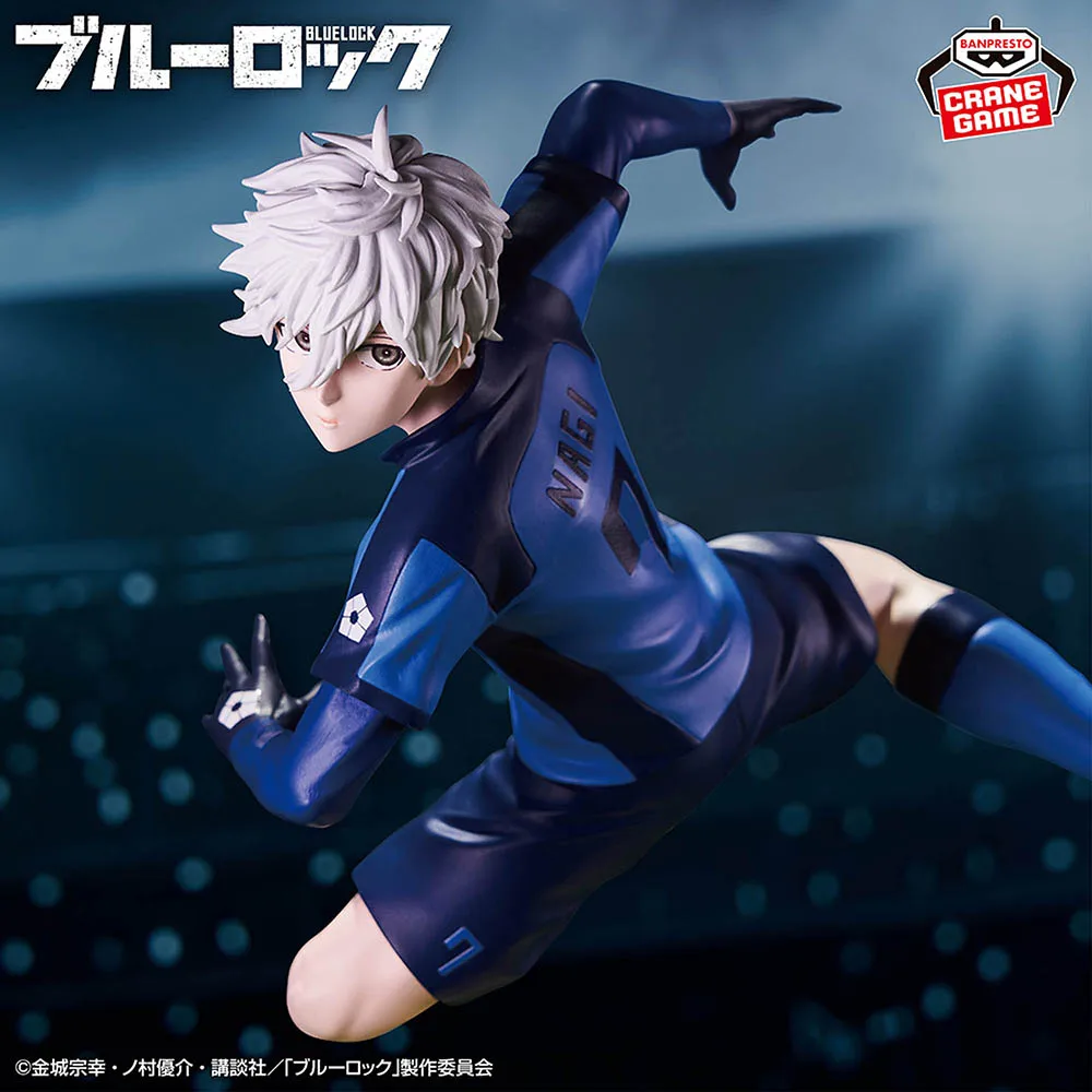 バンダイ真新しいスポット商品アニメブルーロック征士郎ナギフィギュアブルー刑務所 11 マスターピースアニメフィギュアモデル本物の箱入りおもちゃ