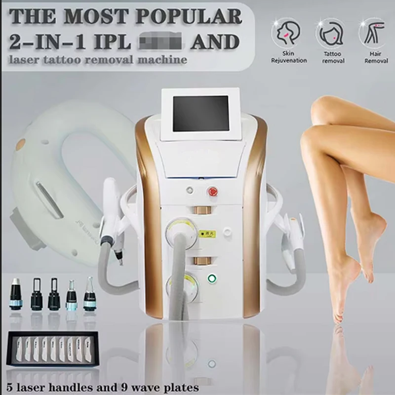 

2 in1 M22 IPL OPT Laser Hair Removal Skin Rejuvenation Acne Remove Q-Switched Nd Yag Laser Tattoo Remove Beauty Machine