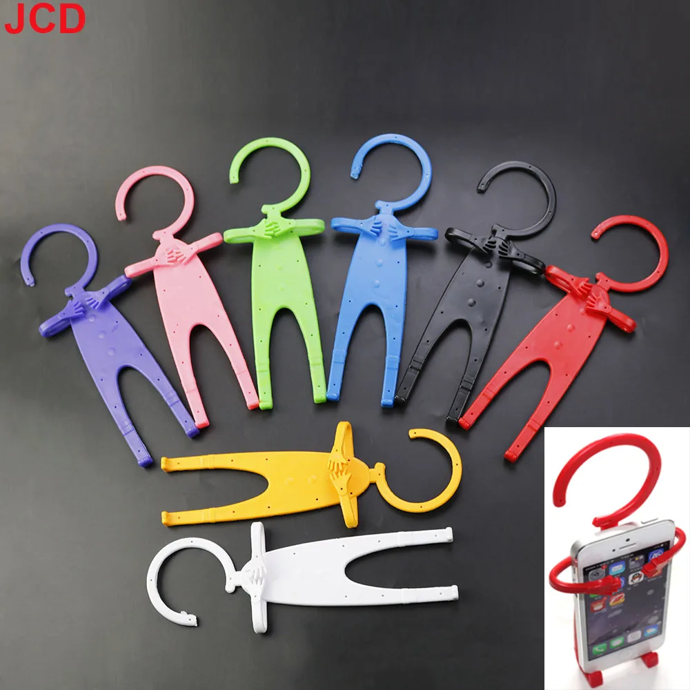 JCD 1pcs Color Useful Stylish Cell Phone Holder Car Mobile Hanger Mount Unique Flexible Silicon for Smartphone