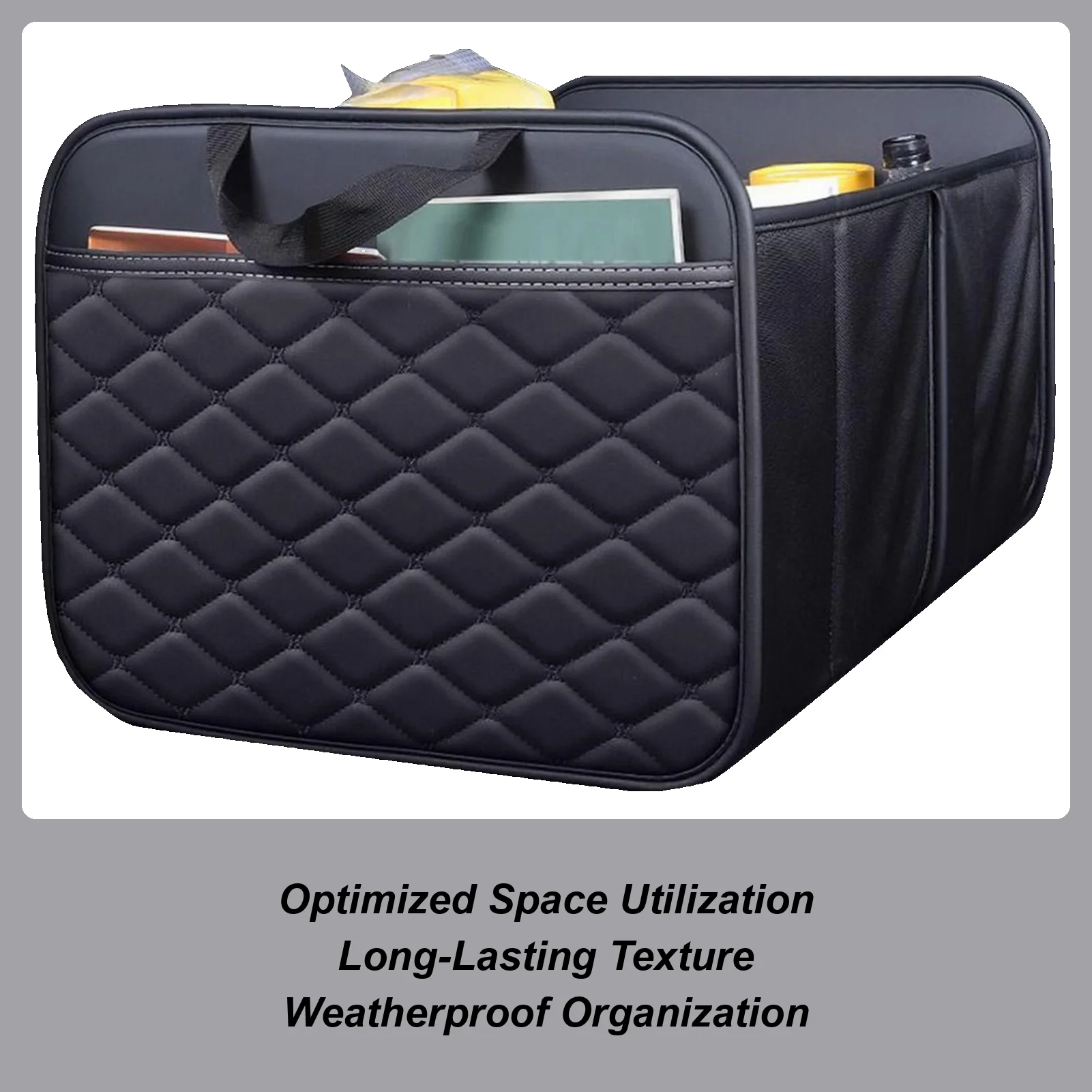 

Car Trunk Organizer Foldable Waterproof Large Capacity Trunk Storage Box Car Organizer For Truck RV Sedan Automotive Home