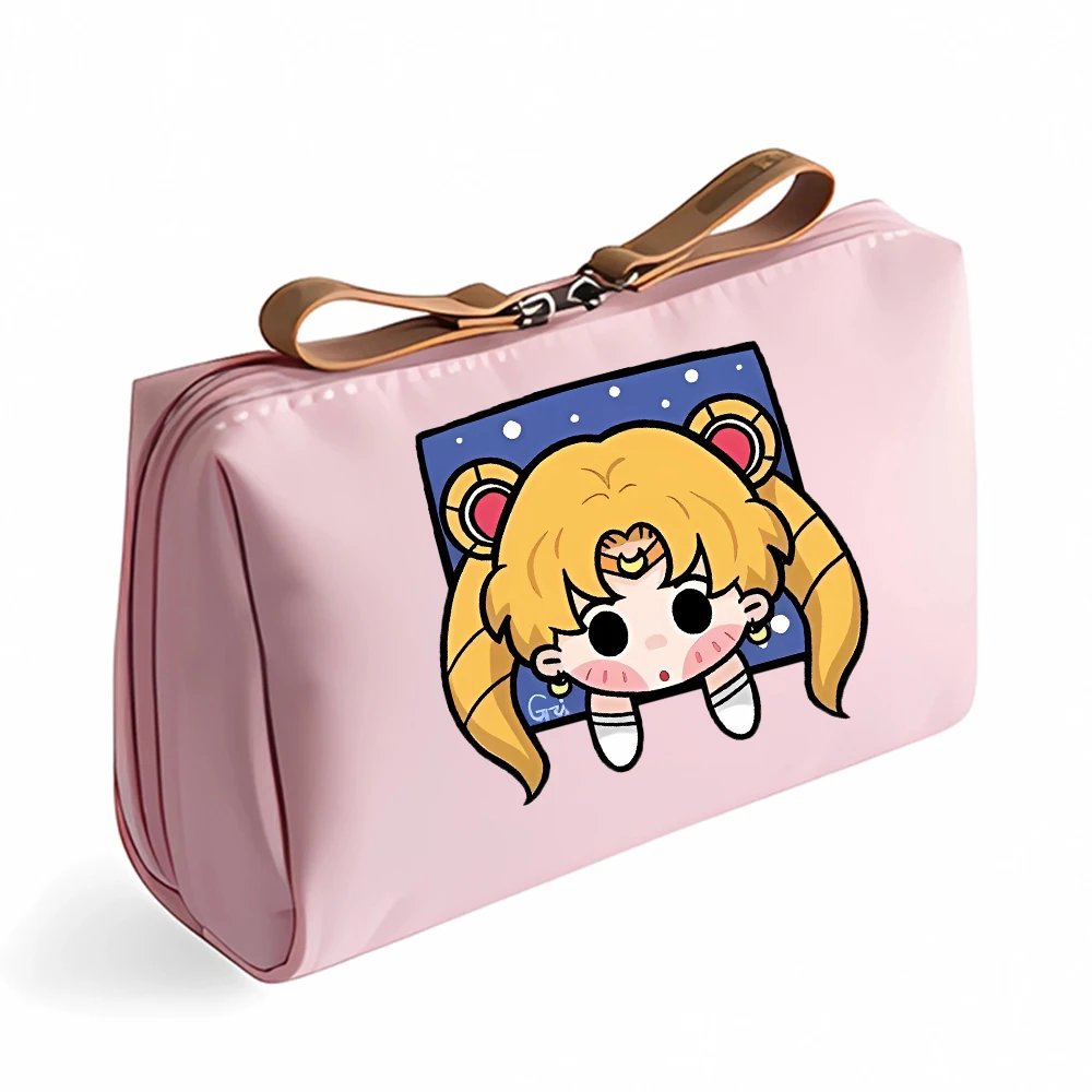 Sailors Moons Cosmetic Bag Cute Anime Cartoon Printed Items Storage Bags Kawaii Girl Fashion Decoration Handbag Birthday Gifts