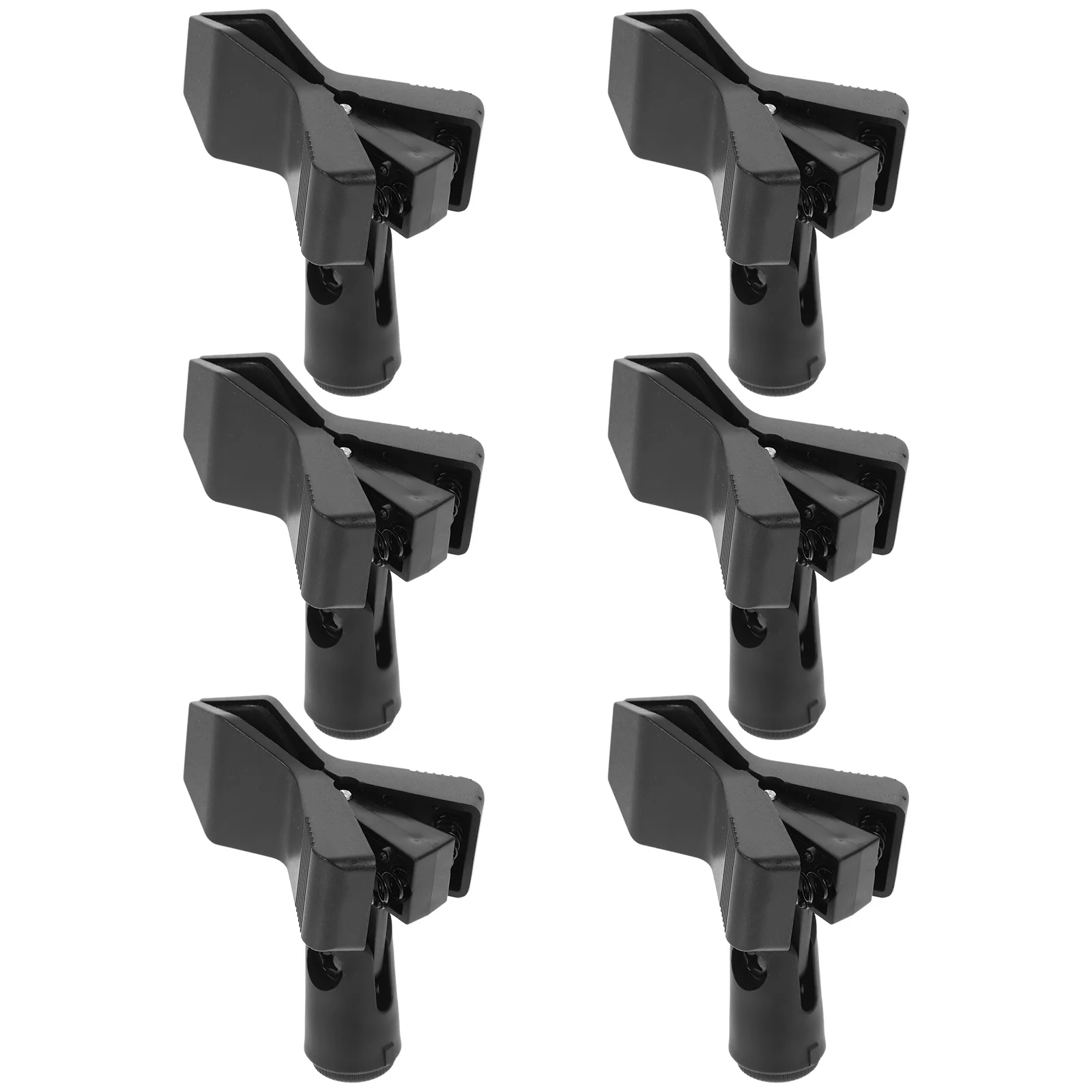

6Pcs Mic Clip Holders Universal Lightweight Durable Professional Microphone Stand Adapters Fixing Clips Microphone Clips