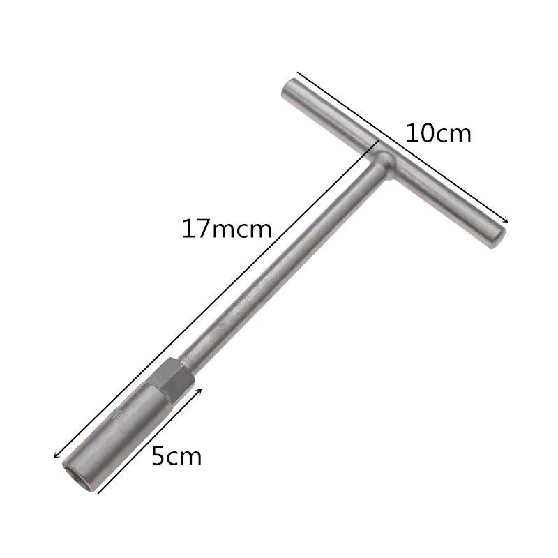 5Pcs/Set 8mm/10mm/12mm/13mm/14mm T-Shaped Socket Wrench Tool for Motorcycle Scooter Bike