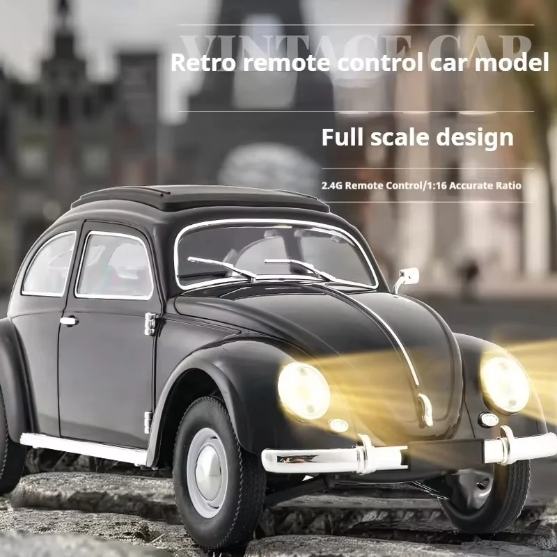 CXD 1/16 D62mini Pełnowymiarowy zdalnie sterowany samochód RC CAR Retro Beetle 1950 Samochód wspinaczkowy Model symulacyjny Zabawka Prezent festiwalowy