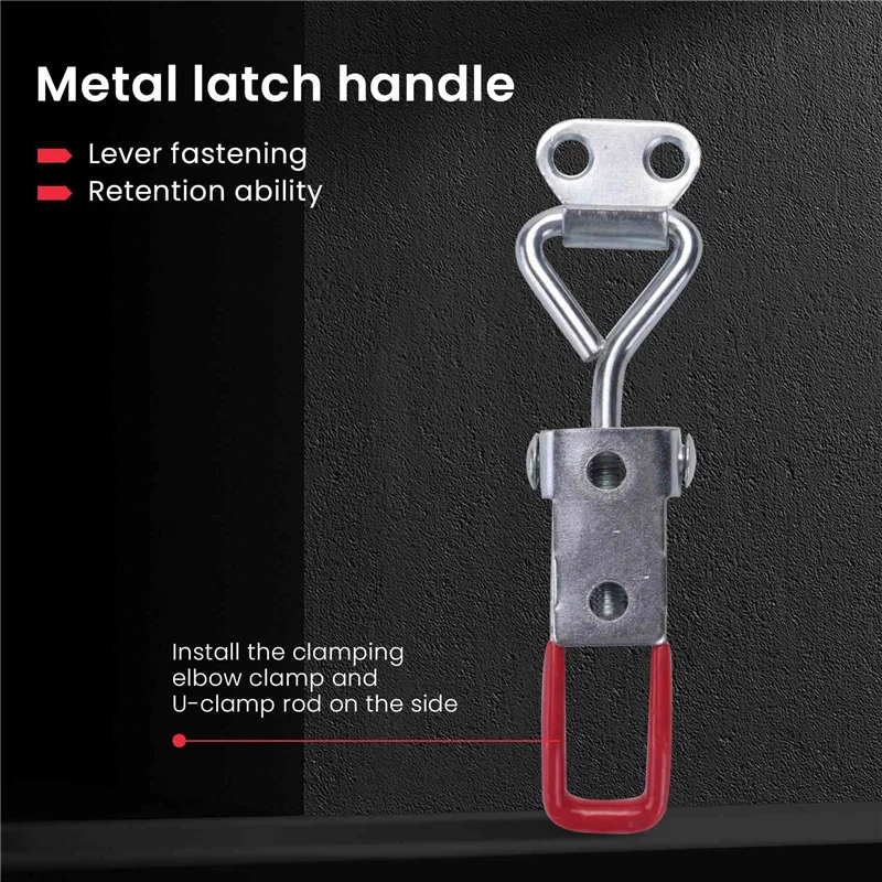 A11E-20 Pack Adjustable Toggle Latch Clamp 4001, 330 Lbs Holding Capacity, Heavy Duty Quick Release Pull Latch Toggle Clamp