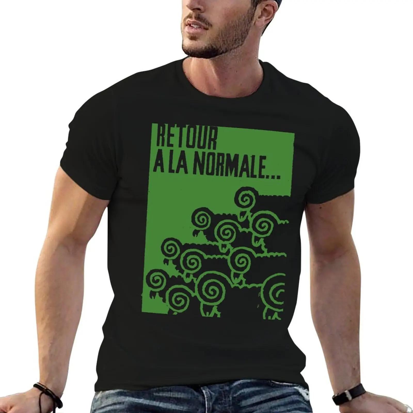 

Mai 68 Retour a la Normale T-Shirt graphic t shirts for man t shirt for man 100 percent cotton T-Shirt