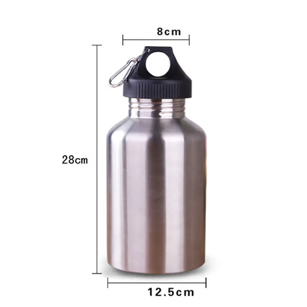 2000ML Camping Hiking Bike Bicycle Cycling Water Bottle Stainless Steel Wide Mouth Drink Jug