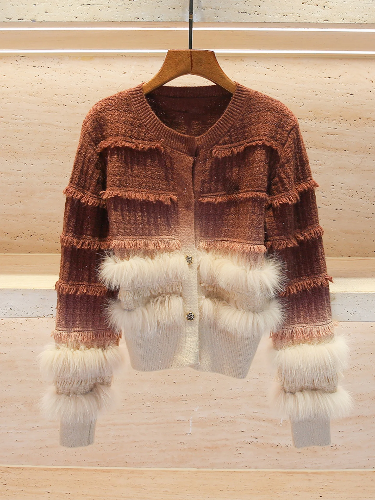 

Женский вязаный кардиган-пальто South Oil класса люкс, в стиле ретро, для осени и зимы, модный, для повседневной носки, размер S