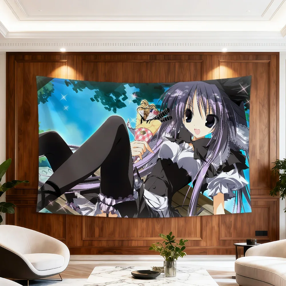 Kawaii Moe Drop Flag Anime Zimmer Wohnheim Y2k Candy Party Hogar Nachttisch Wohnzimmer Wandbehang Mädchen Korie Deko Riko Banner Geschenk – Detail 16