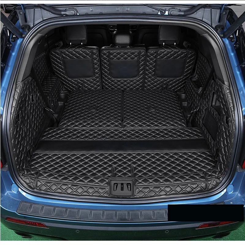 Best quality! Full set car trunk mats for Ford Explorer 6 7 seats 2020 durable boot carpets cargo liner mats for Explorer 2020