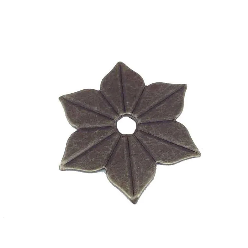 10pcs Vintage Iron Flower Corner Brackets Decorative 35MM Plum Slices Jewelry Metal Box Corners Case Protector Corner Hardware