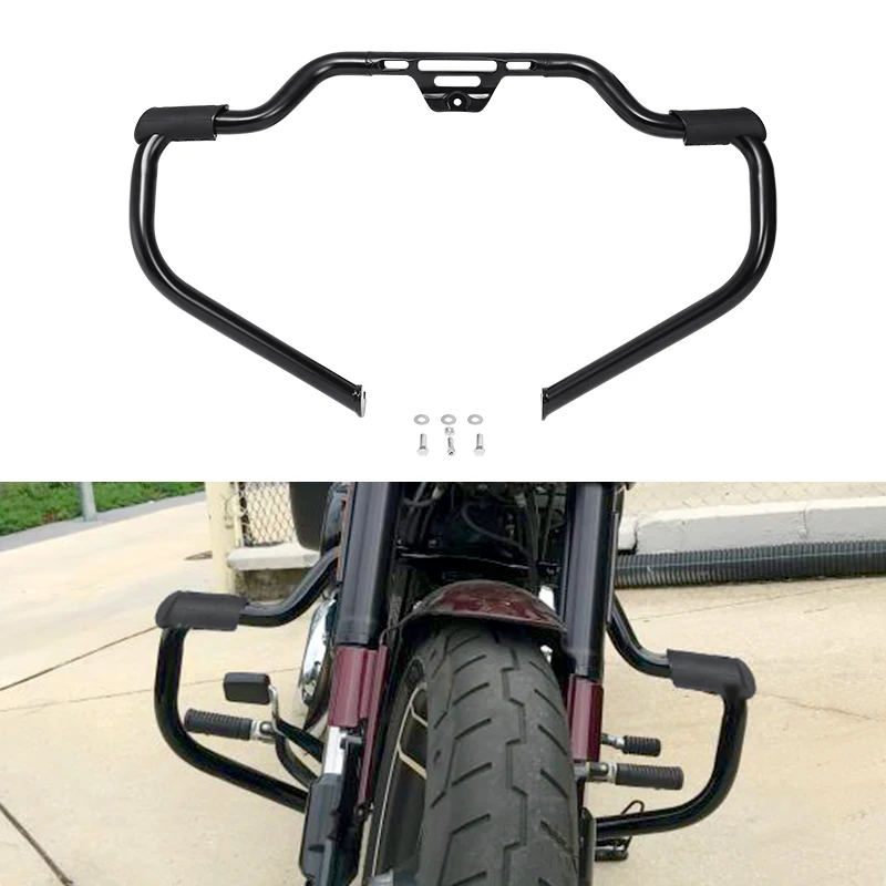 Osłona silnika motocyklowego typu wąsy, crash bar do Harley Softail Slim FLSL Fat Boy Sport Glide Heritage Classic Low Rider 2018-2025