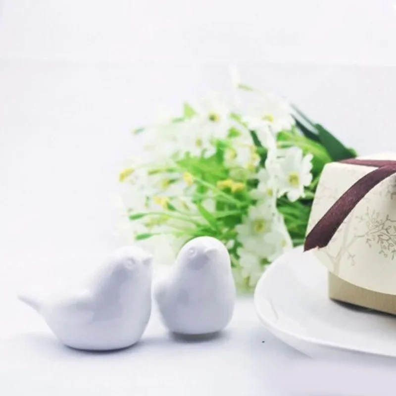 2 Teile/satz Liebe Vogel Salz & Pfeffer Shaker Hochzeit Gefälligkeiten und Geschenke für Gäste Souvenirs Dekoration Event & Party Küche liefert – Detail 3