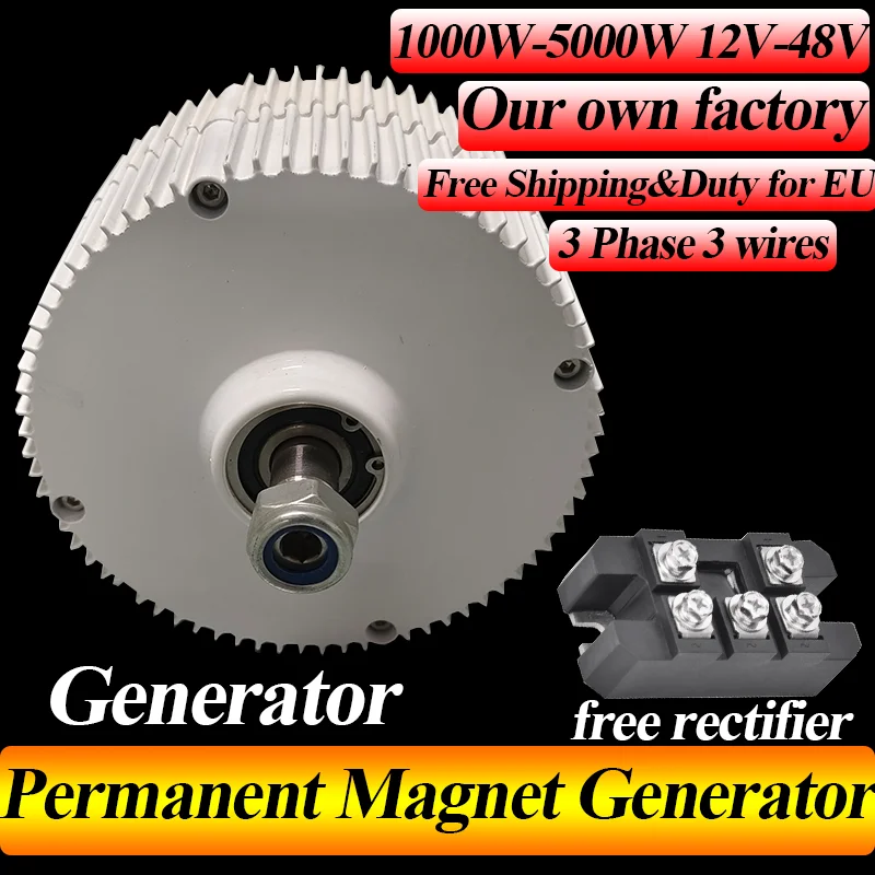 

Very affordable price Wind Turbine Generator 12V 24V 48V 500Rpm AC Power Alternator Free Energy Windmill FOR YOU