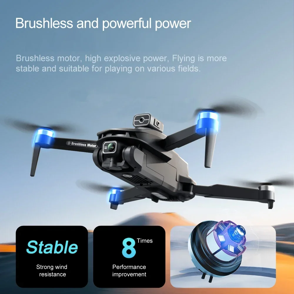 V168 PRO Drones GPS Profesional 8K met HD Camera FPV 5G Wifi Borstelloze Motor Opvouwbare RC Quadcopter Obstakel vermijden Dron