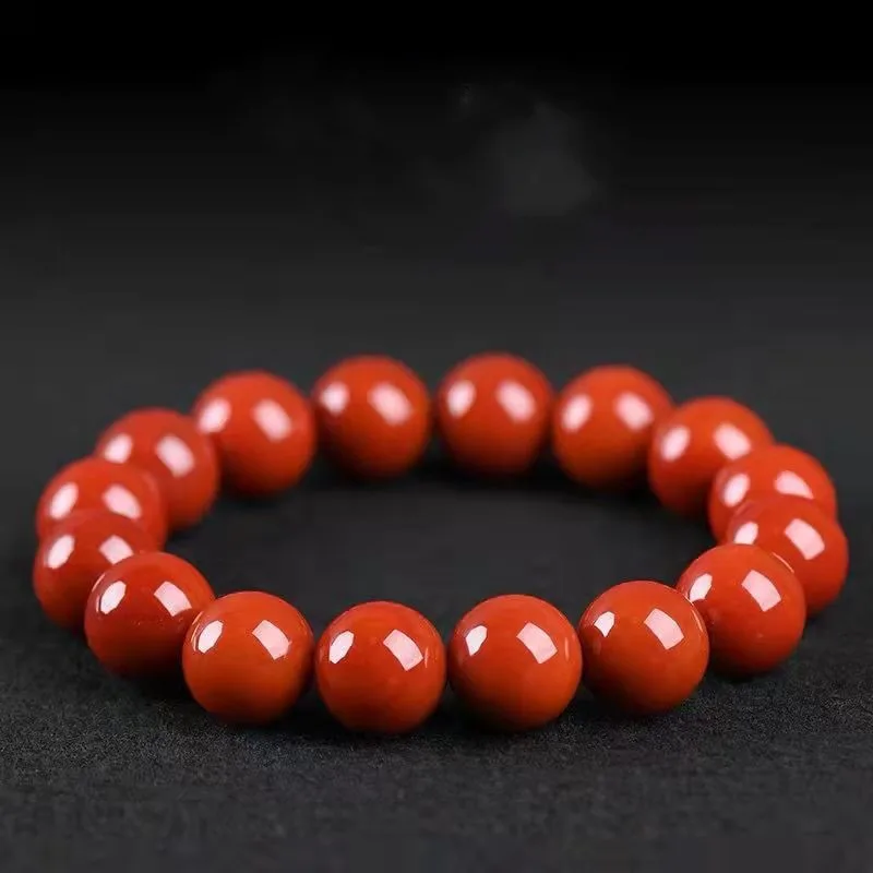 Natural Nanhong Agate Bracelet, Fashion Boutique Men's and Women's Bracelets Wholesale 4