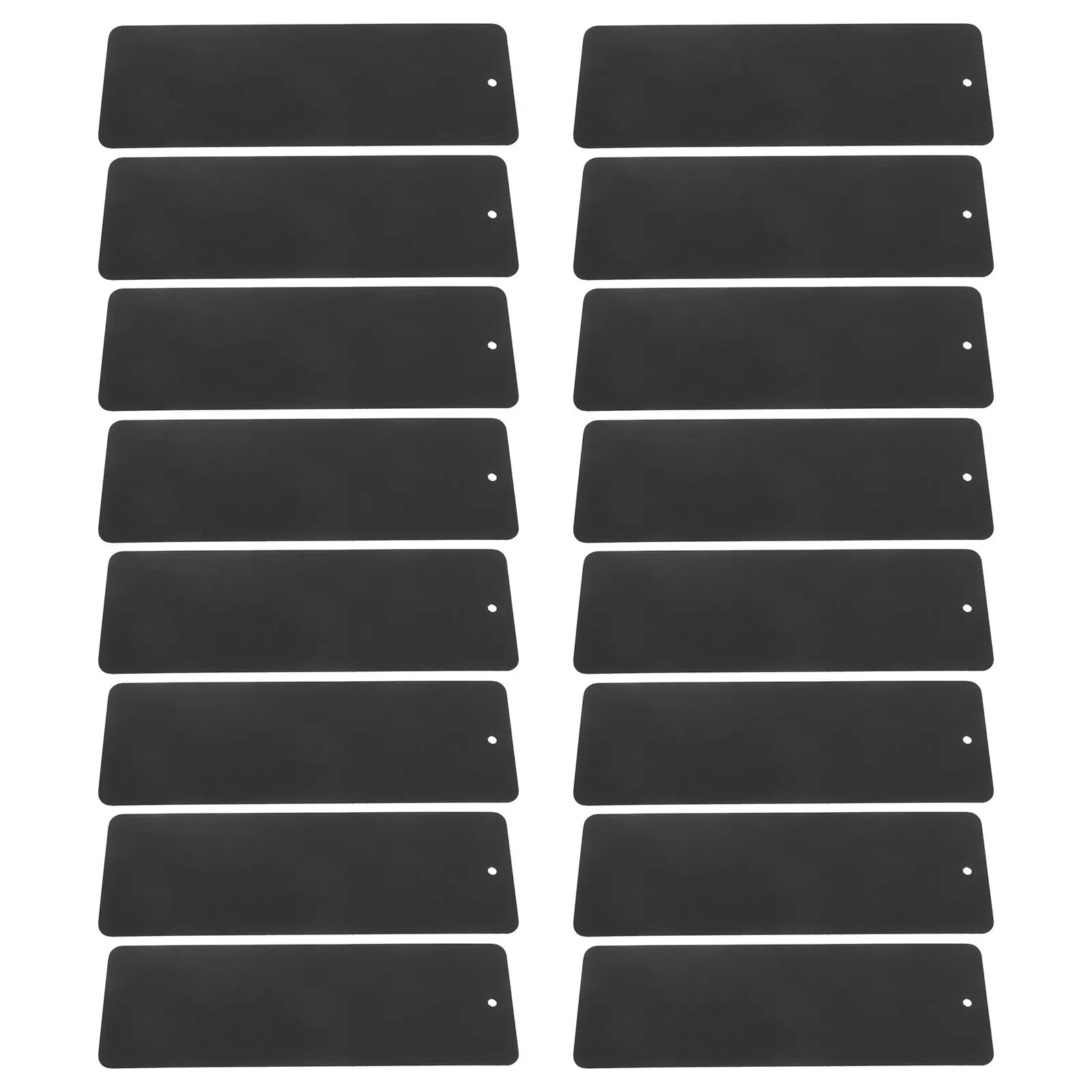 

50Pcs Blank Bookmarks Black Cardstock DIY Teacher Supplies School Project Craft Tags Page Markers with Hole Blank Bookmarks