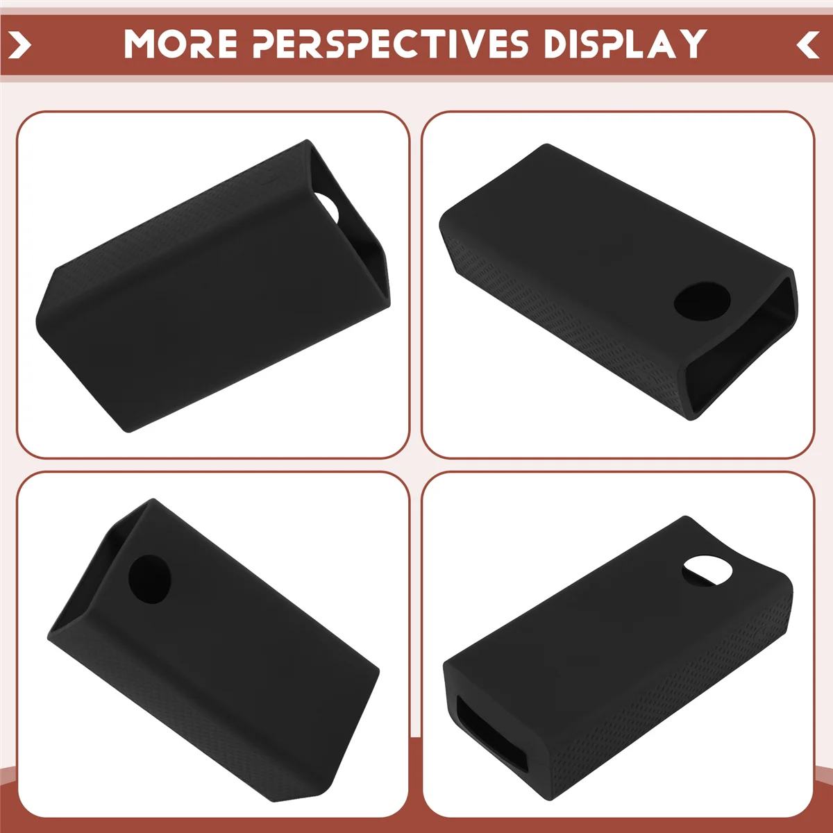 Portable Power Bank Protective Case 40000Mah Power Bank Silicone Case for Pea40 (Black)