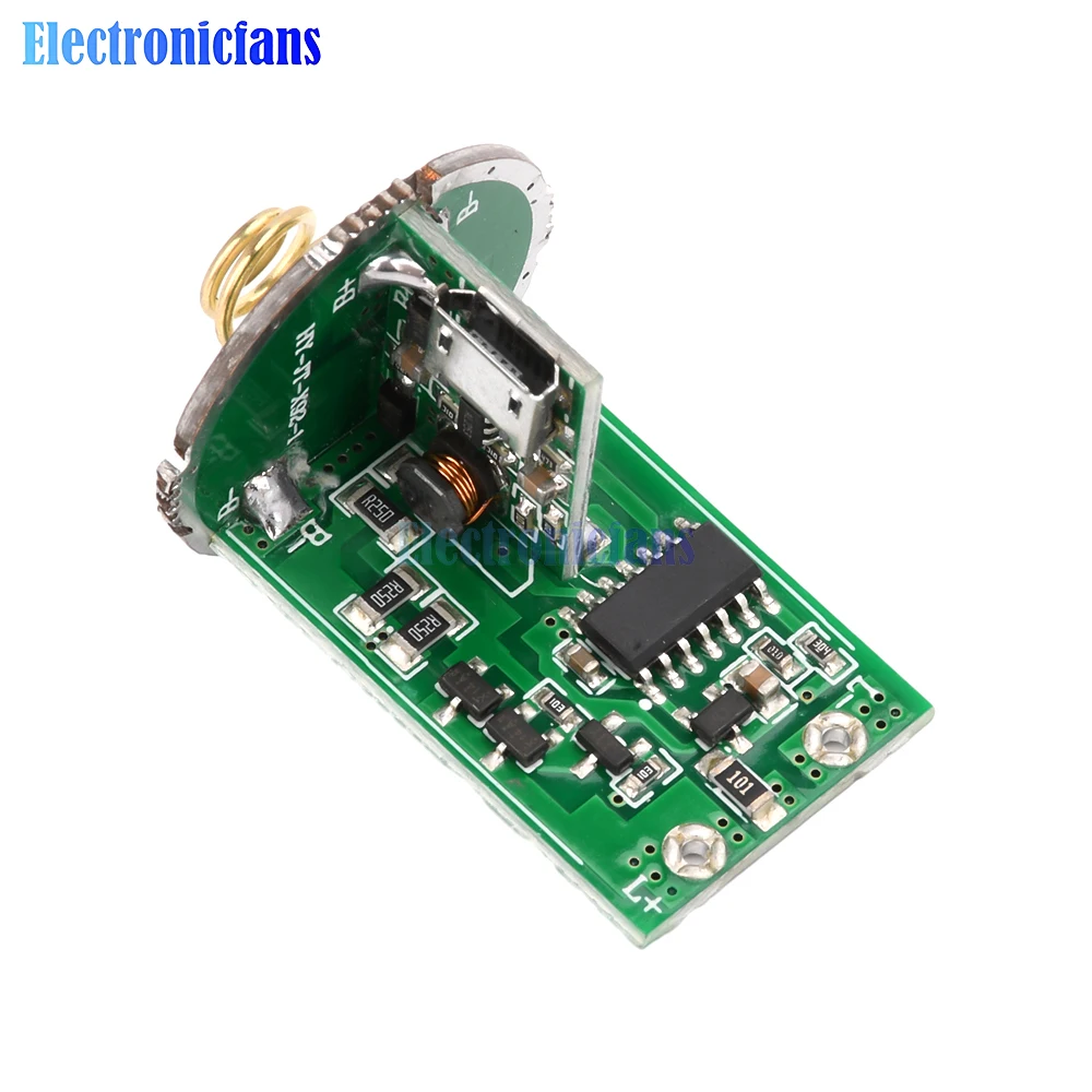 6-8.4V Dual Lithium Driver Board For Two 18650 or 26650 Batteries For Flashlight Accessories Center Switch