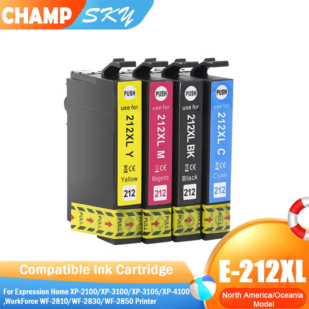 EPT 212 EPT 212XL T212 Premium Compatible InkJet Ink Cartridge for Epson WorkForce XP-4100 4000 WF-2830 WF 2850 Printer