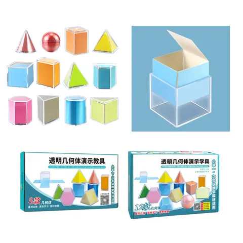 8/12 Geometry Demonstration Models Spatial Structure Visualization Tools for STEM Education Teaching Kits