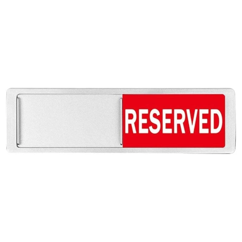 Vacant Occupied Privacy Sliding Door Sign Tells Whether Room Reserved or Available,Reserved or Available Sign for Office