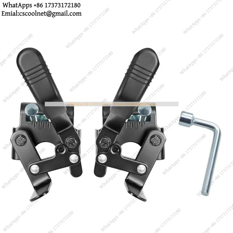 Wheelchair Brake Assembly, Extended Arm Replacement For 7/8 Inch Tubing, Side Mount Bolt-On Parking Brakes For Manual Chairs