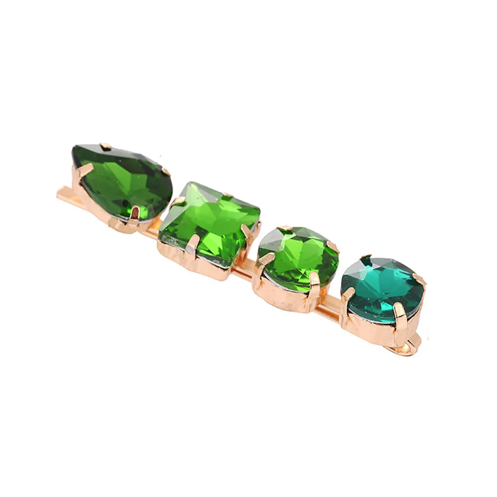 

3pcs Barrettes For Girl Clip Colored Diamond Bang Clip Styling Bobby Pin Barrettes Pins Jeweled Elegant Accessories
