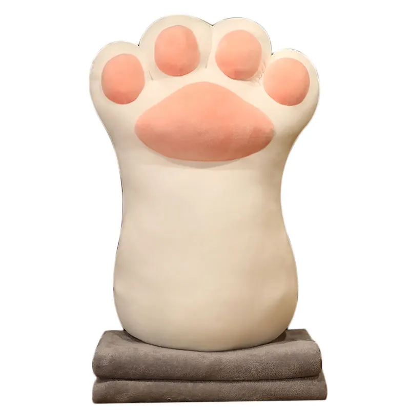 

New Funny Chubby Bear Paw Plush Pillow Stuffed Soft Simulation Teddy Paws Toys with Blanket Dolls Kawaii Gift