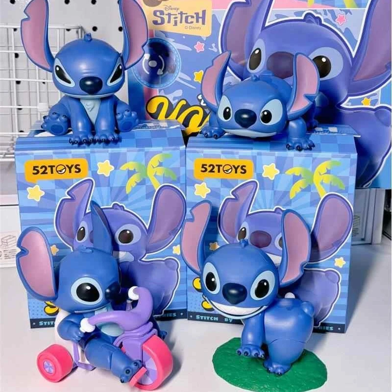 

Подлинная серия 52Toys Stitch By Your Side, слепая коробка, стежка, аниме-фигурка, модель, подвижный настольный орнамент, коллекция Mystery Box