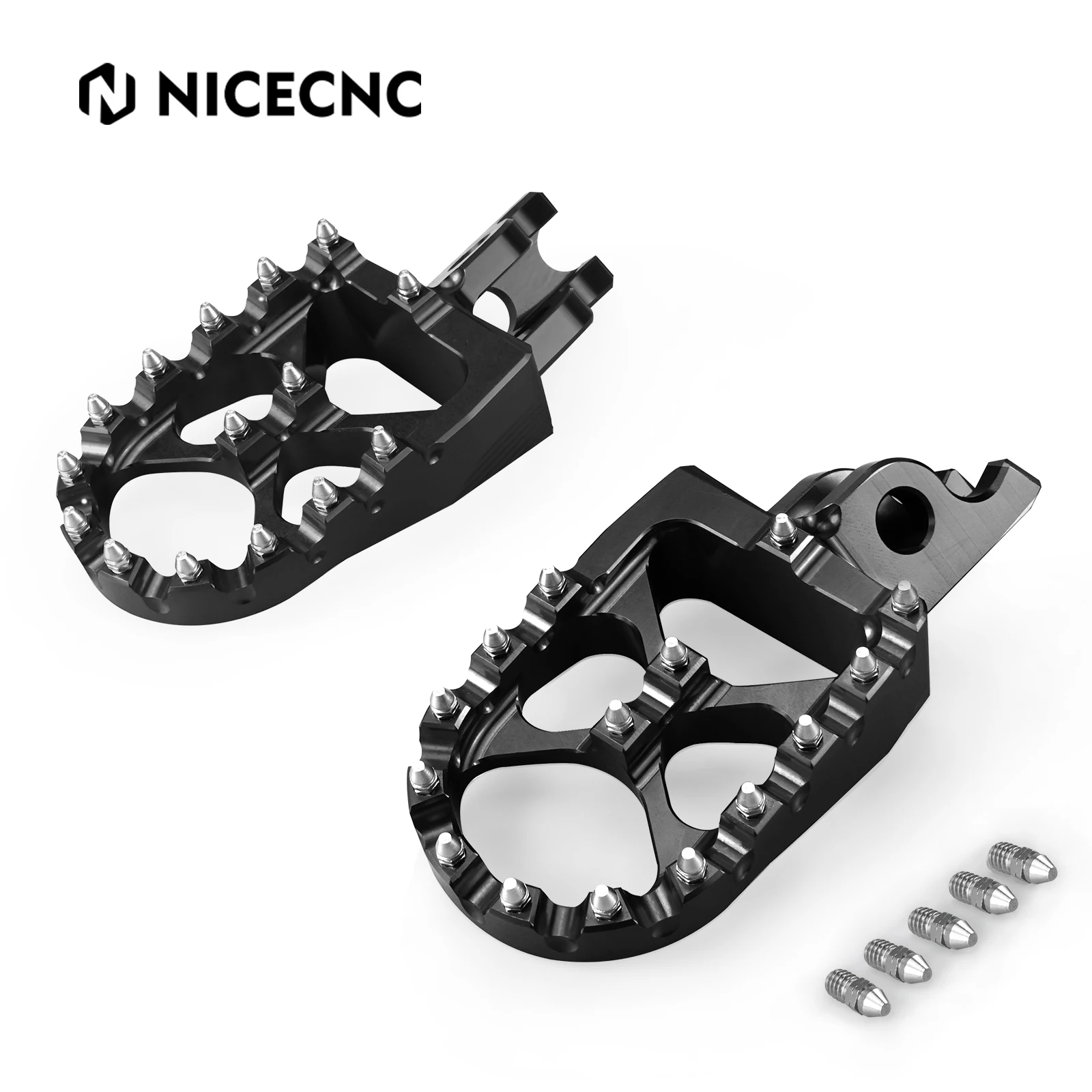 CNC Footpeg Foot Pegs Footrest For Kawasaki KX250 KX250F KX450F KLX450R Suzuki RMZ250