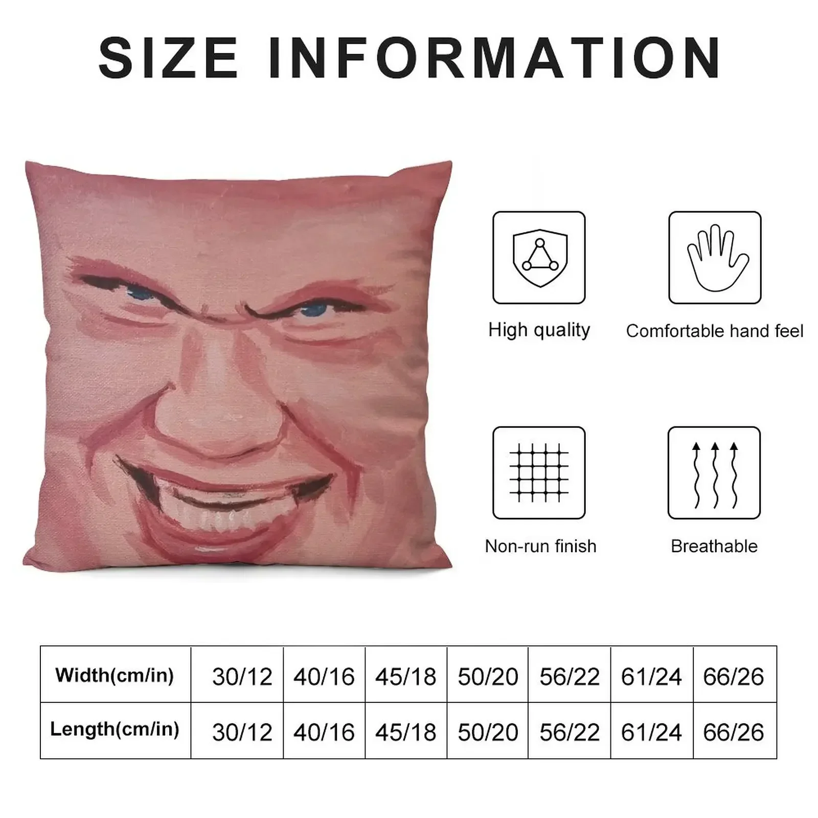 Evil Erling Haaland face Throw Pillow Christmas Throw Pillows Covers Ornamental Pillow pillow