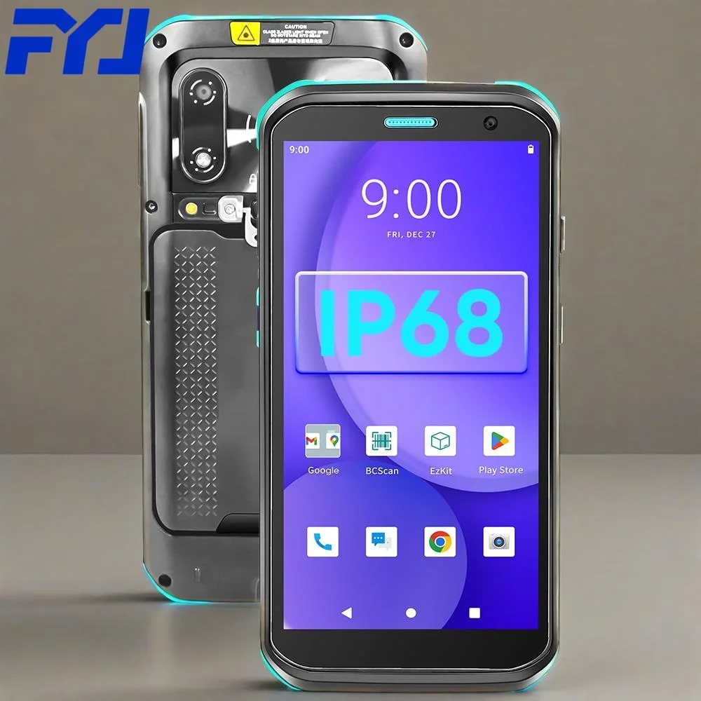 FYJ F9825 Android 11 8-Core IP68 Manufacturer Ruggedized Wireless Handheld PDA 1D 2D QR Barcode Scanner Mobile Data Terminal