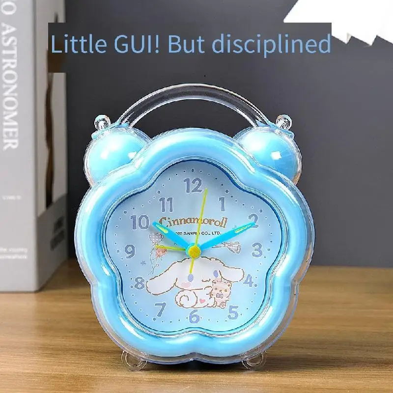 Sanrio Cinnamoroll นาฬิกาปลุกการ์ตูนนักเรียนโรงเรียนพิเศษ Getting Up Artifact สมาร์ทเด็กใหม่เด็กผู้หญิงน่ารักนาฬิกาเงียบ