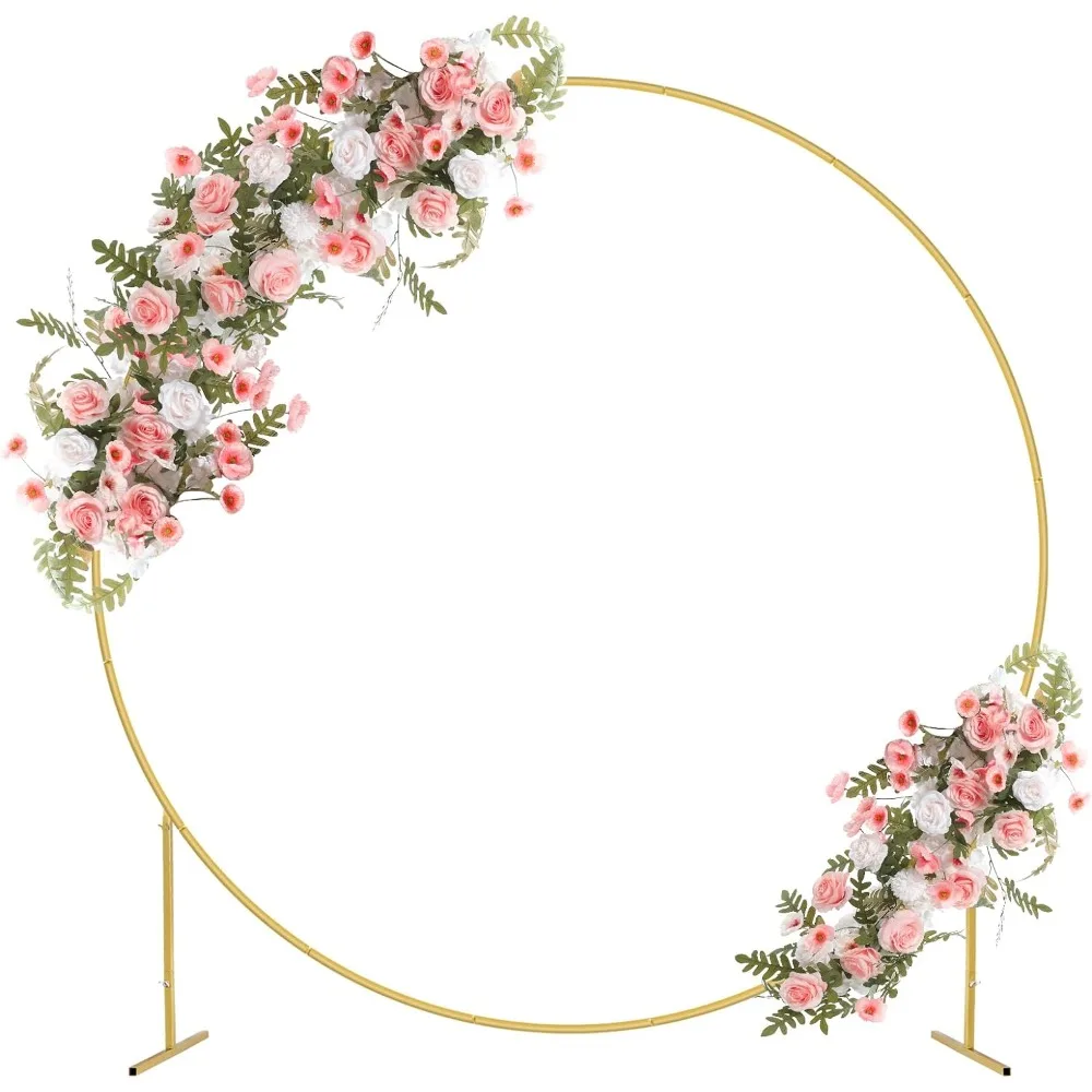 

7.3FT Wedding Arche, Metal Circle Balloon Archs Kit for Party Backdrop Decoration, Baby Shower, Round Wedding Arche